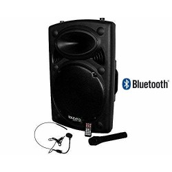 Dirección Pública móvil MP3 800W + 2 micrófono PORT15VHF-BT