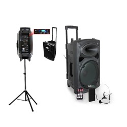 PORT15VHF-BT Système karaoké mobile 800W + PIED