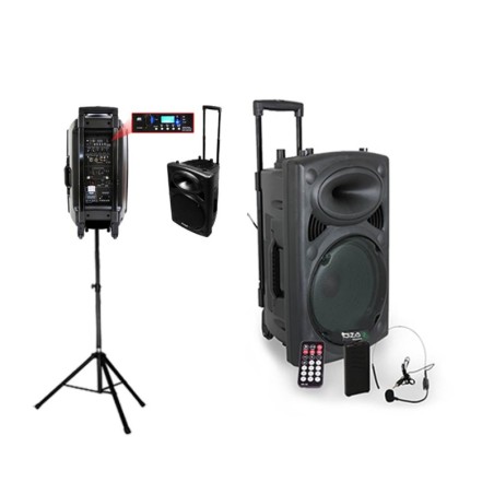 PORT15VHF-BT mobile karaoke-systeem + 800W FOOT