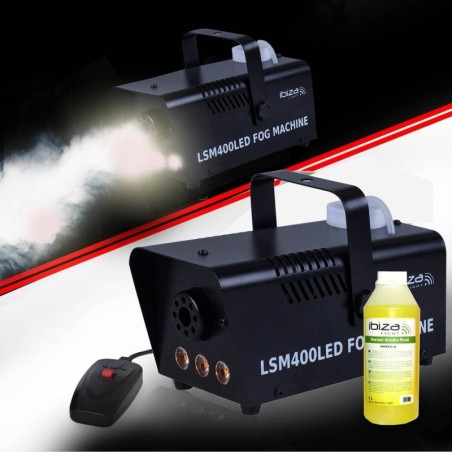 máquina de humo 400W LED blanco-BK LSM400LED 1L +