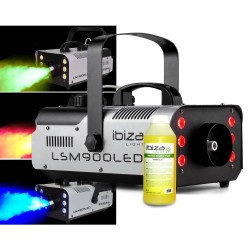 900W máquina de humo DMX, RGB LED 6 + 1L líquido