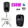 Dj Actieve speaker 10 "/ 25cm 250W USB / SD / BT + voet