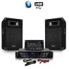 Pack Sono DJ300-BT ampli + HP 500W Table de mix