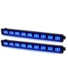 2 Barres à LED UV 9x1W se reflète sur tissus blanc