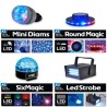 Confezione da 7 set di luci a LED DIAMS + DERBY