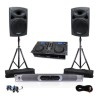 Pack 2 HP 1400W + versterker + 2x350WRMS CD / USB-speler