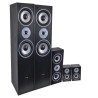 Ensemble 5 enceintes E1004 noire Hifi / Home-Cinéma 850 W LTC