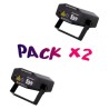 Pack 2 espectáculos de luz verde y rojo 150 mw