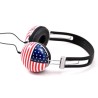 Soundlab A081B - Auriculares estéreo de la bandera de EE.UU.