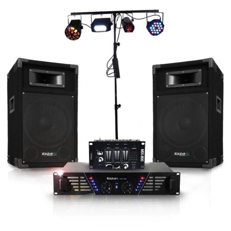 Pack licht en geluid DISCO DJ300 volledige DJLIGHT90 LEDs
