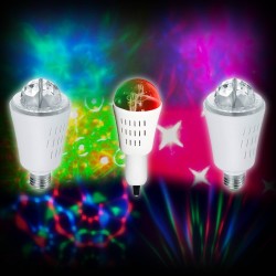 Set von 3 Glühbirnen besondere Lichteffekte MAGIC Effekt Inolights
