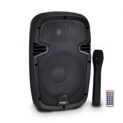 Enceinte autonome 8"/20cm 300W USB/SD/BT avec micro VHF HYBRID8VHF-BT