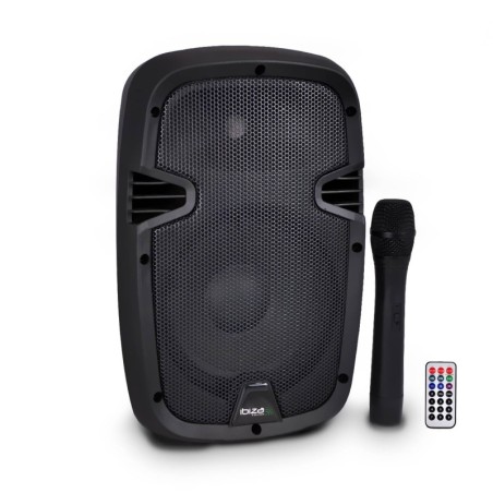 Enceinte autonome 8"/20cm 300W USB/SD/BT avec micro VHF HYBRID8VHF-BT