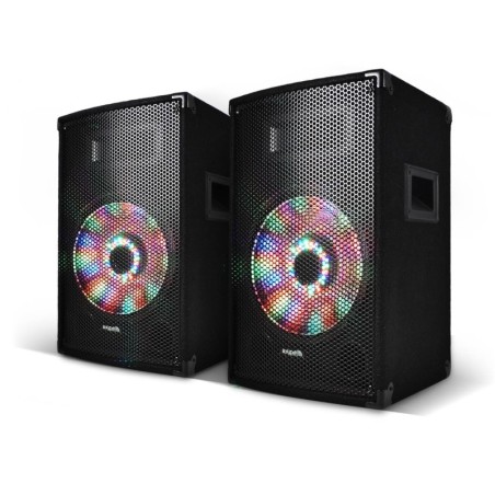 Een paar van de passieve sprekers SONO DJ PA 10 "/ 25cm 2x250W met geïntegreerde LED 2-weg bass reflex