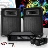 2 PACK SONO Passive luidsprekers 8 "Amp 2x180W + 1000W + 2 + Kabels moonflowers STAR360