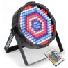 10mm plana faro RGBW LED POR 186 DMX 45W + IR Remote +