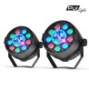 Set van 2 Light spellen 2in1 - MINI PAR + Dome ASTRO LED RGB DMX - AYDENE