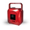 Enceinte karaoké rouge autonome 200W 8" LED - USB/SD/BT + Micro + Télécommande FUZZY08
