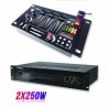 Pack sonorisation amplificateur 500W SA500 + Table de mixage 4 voies 7 entrées DJ21USBMKII