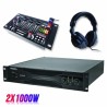 Verpakking PA versterker 2000W SA2000 + 4 kanalen mixer 7 registers + Helm