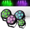 Pack 4 Games DOOR effect licht LED RGB 6x1W + Bevestigingsbeugel - FestiNight PARBALL6