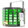 efecto de luz juego 6x3W- Derby RGBAWP con láser verde / rojo - DMX - Control remoto