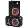 Pack sonorisation 1000W - 2 Enceintes 12" + Amplificateur 2x500W avec EQ + Câblages