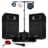 Pack Sono versterker en luidspreker 500W + Mixer + 3 sets van lichten + Portico
