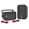 Par de mini-negro Altavoz 100W 3,5 "de alta calidad de 2 vías