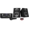 Amplificateur Skytronic karaoké USB/SD/FM 160W + Enceintes compactes 2x100W + Micro noir
