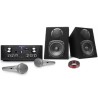 Amplificateur Skytronic karaoké USB/SD/FM 160W + Enceintes compactes 2x100W + 2 Micros SL