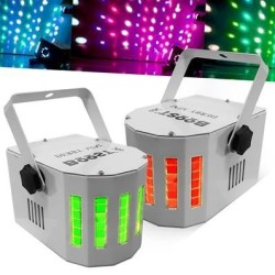 Mini Pack 2 Derby efecto de las luces LED RGBW - Ibiza Luz MINI-DERBY