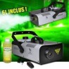 Machine à fumée 1000W capacité 1L + 2 télécommandes (filaire/sans-fil) + etrier + 6L