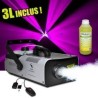 Machine à fumée FLASH 1320W capacité 2.25L DMX avec 2 télécommandes (fil/sans-fil) + 3L