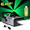 Machine à fumée FLASH 1320W capacité 2.25L DMX avec 2 télécommandes (fil/sans-fil) + 4L