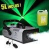 Machine à fumée FLASH 1320W capacité 2.25L DMX avec 2 télécommandes (fil/sans-fil) + 5L