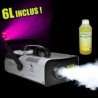 Machine à fumée FLASH 1320W capacité 2.26L DMX avec 2 télécommandes (fil/sans-fil) + 6L