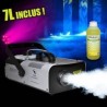 máquina de humo FLASH 1320W capacidad 2.27L DMX con dos controles remotos (alambre / inalámbrica) + 7L