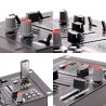 Pack 480W PA Speaker Amp + Mixer + Mic + 4 + Gantry lichteffecten