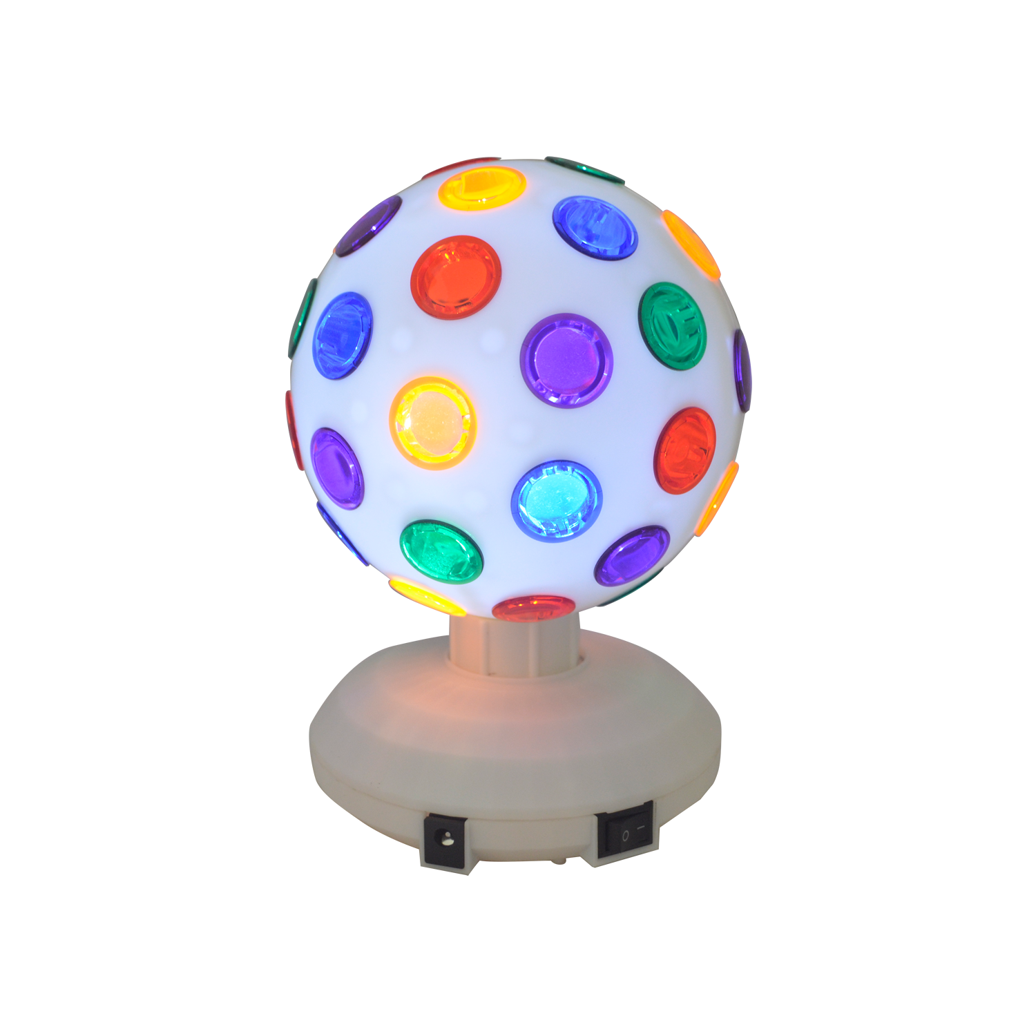 Boule Magique Solaire RGB - Lampe Disco Rotative 360° 7 Couleurs - Ambiance Fête, Noël, KTV, Bar (Noir)