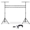 Gantry dubbele lichteffect + 9 + 10 + rookmachine haken + 5 liter vloeibare rook