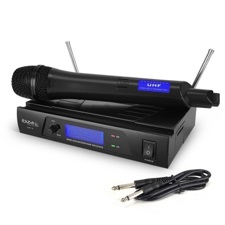 sistema de micrófonos UHF Canal 1 - 863.90Mhz - Ibiza Sound UHF10A