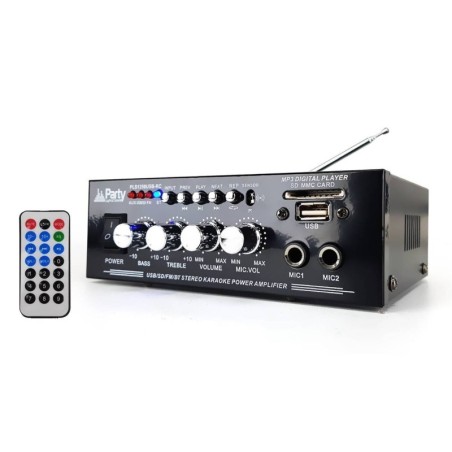 Karaoke versterker 50W - USB / BLUETOOTH / SD / FM + Remote - Ibiza Sound PLS1250USB-RC
