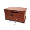 Cadena estéreo Vintage Wood Ledwood - USB / BT / SD / FM / CD / Casete / Vinilo 33 - 45 - 78 vueltas