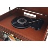 Cadena estéreo Vintage Wood Ledwood - USB / BT / SD / FM / CD / Casete / Vinilo 33 - 45 - 78 vueltas