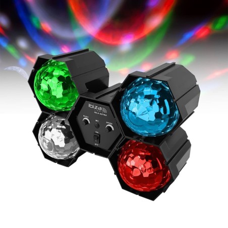 Lichtspel - RGB + witte LED-sequencer - 4 x ASTRO-effecten - Ibiza Light JDL4-ASTRO
