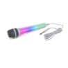 Micrófono dinámico con cable - Blanco - Efecto de luz de disco - MR ENTERTAINER G158GB