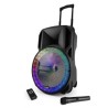Altavoces de sonido de la batería portátil de 15 "LED RGB - USB / MICRO SD / BT / FM + VHF + Micro Teléfono