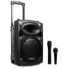 Système portable autonome 8" 400W - USB/REC/VOX/BLUETOOTH + 1 Micro VHF + 1 Micro filaire