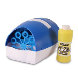 máquina de burbujas móvil para niño azul / blanco con G002GCB líquido